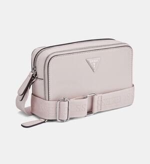Guess Viviette Mini Double Zip Crossbody Bag in Soft Pink (Style SF984571) NWT